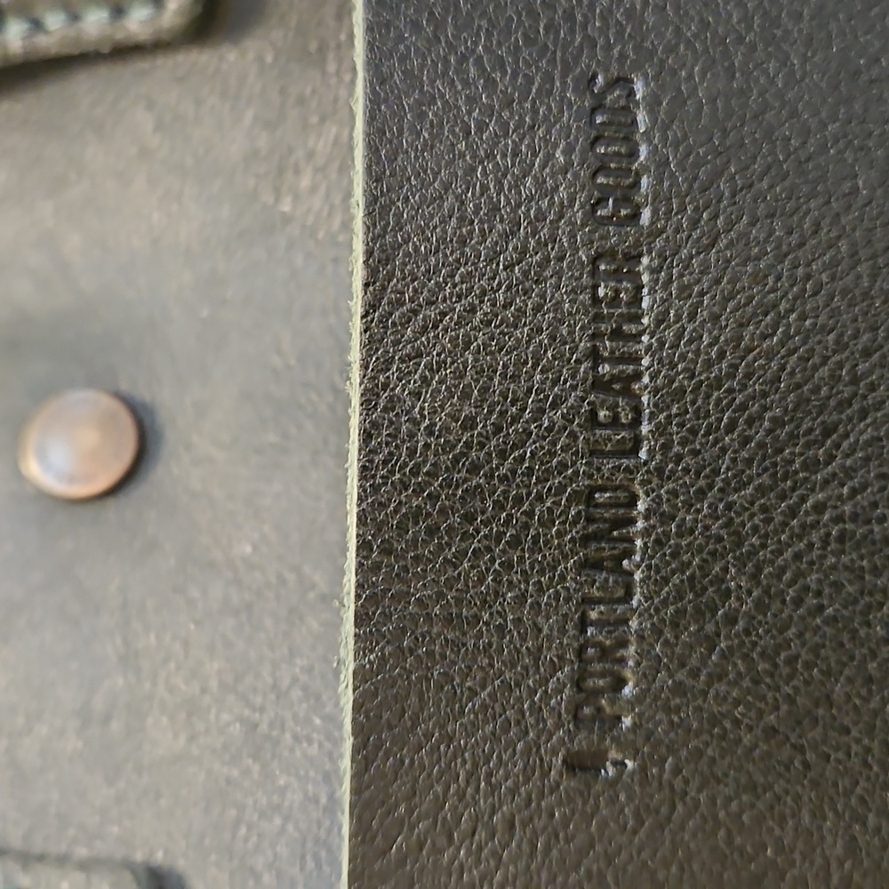 Portland Leather Goods Purse PLG OG Forest Green Mini Snap Crossbody Or Handheld - Picture 3 of 13